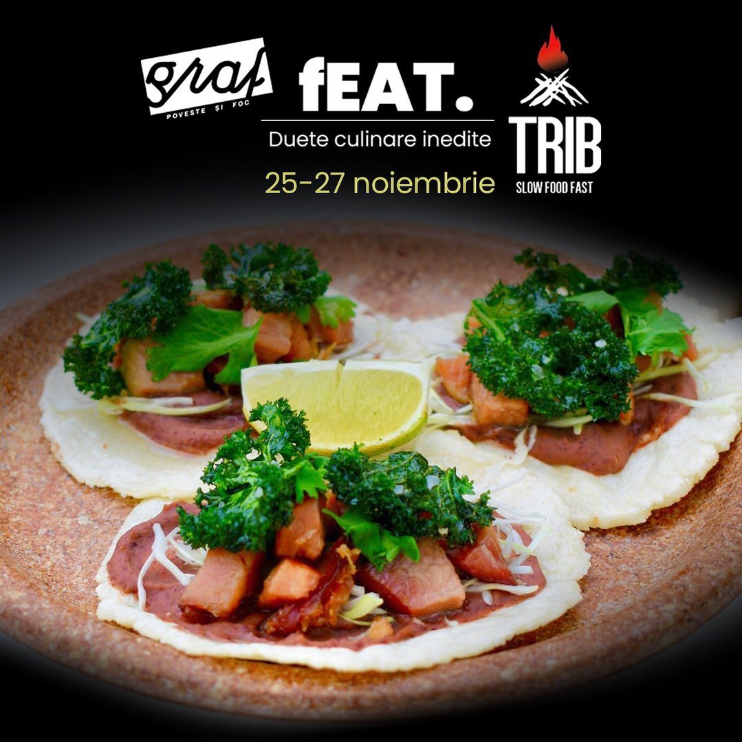 𝗧𝗥𝗜𝗕, faimoșii tacos din Cluj, care au ajuns vedetele festivalurilor de 𝘴𝘵𝘳𝘦𝘦𝘵 𝘧𝘰𝘰𝘥 din țară, vin la Graf în perioada 25-27 noiembrie.
👉 Noul episod din seria 𝗚𝗿𝗮𝗳 𝗳𝗘𝗔𝗧. vă aduce 5 feluri de tacos, de care suntem siguri că vă va părea rău că sunt disponibili doar temporar. 🙃
🌮 Vom avea tacos cu vită, porc și pui, dar și o variantă vegană, ideală pentru cei care țin post.

#Graf #Trib #TribCluj #tacos #tacoslover #chickentacos #beeftacos #vegantacos #tacosOradea #amazingfood #foodevent #foodstagram #Oradeaevents #instaevents #visitOradea #foodporn